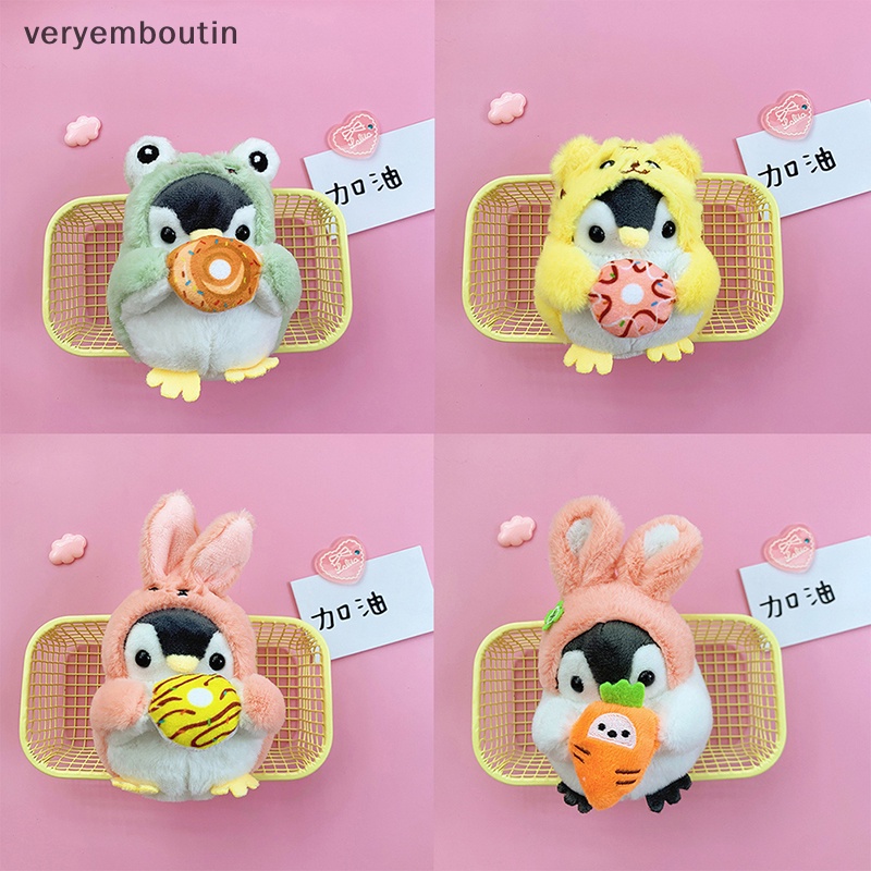 Móc Khóa Hình Chim Cánh Cụt Nhồi Bông Dễ Thương