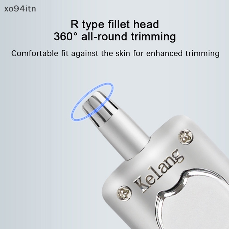 Máy Tỉa Lông Mũi Bằng Thép Không Gỉ Có Nút Nhấn Không Cần Rửa Lại