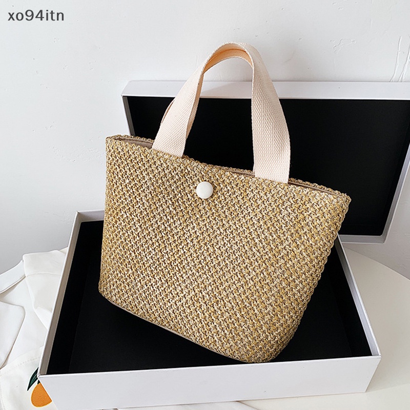 Túi Xách Rơm Dệt Cỡ Lớn Thời Trang Mùa Hè Cho Nữ