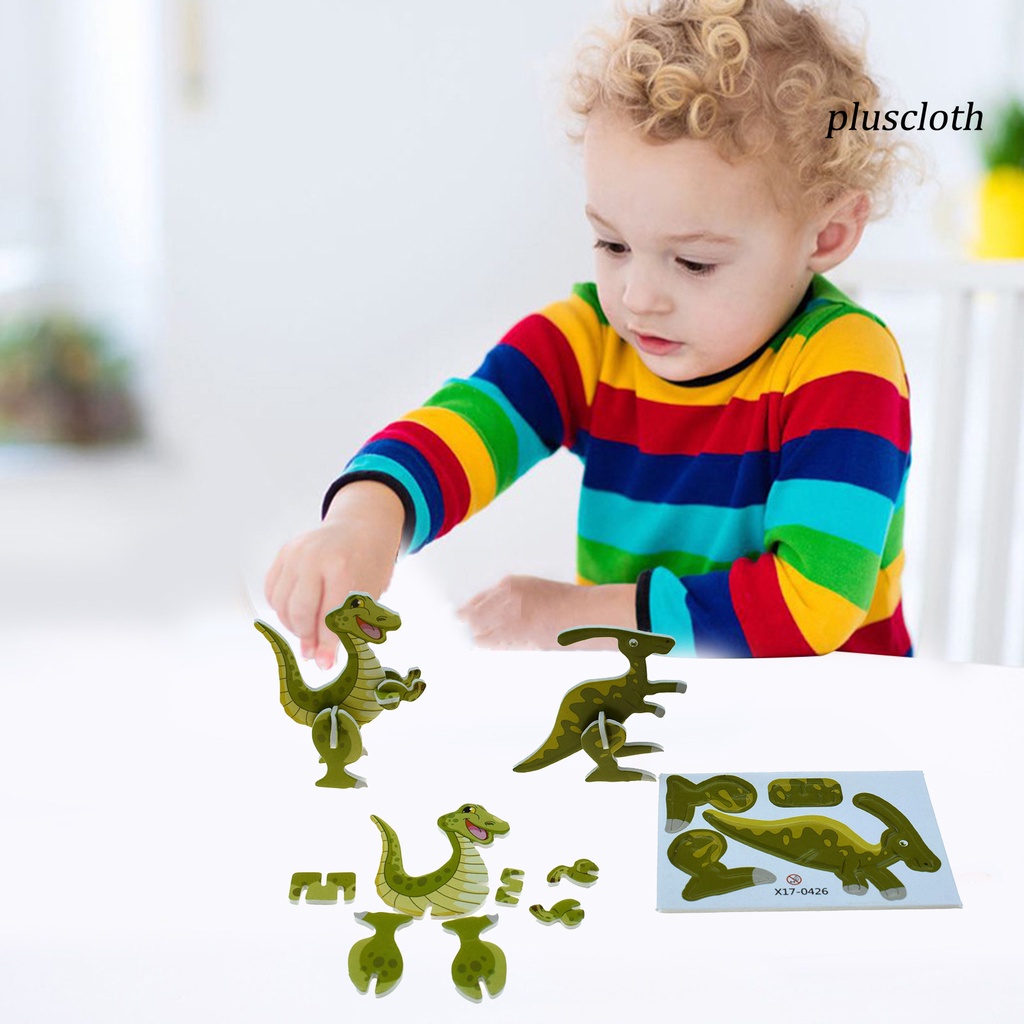 Bộ Đồ Chơi Xếp Hình Khủng Long 3D 18 Mảnh Ghép Dành Cho Trẻ Em