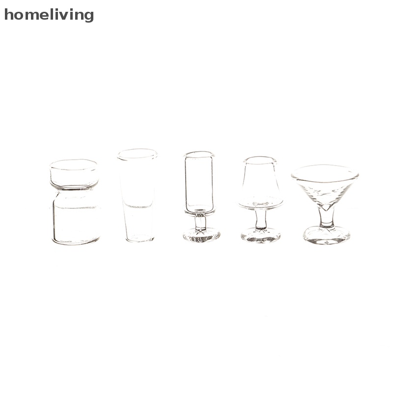 Ly Thủy Tinh Lắc Nước Ép Trái Cây Trang Trí Nhà Búp Bê Tỉ Lệ 1: 12