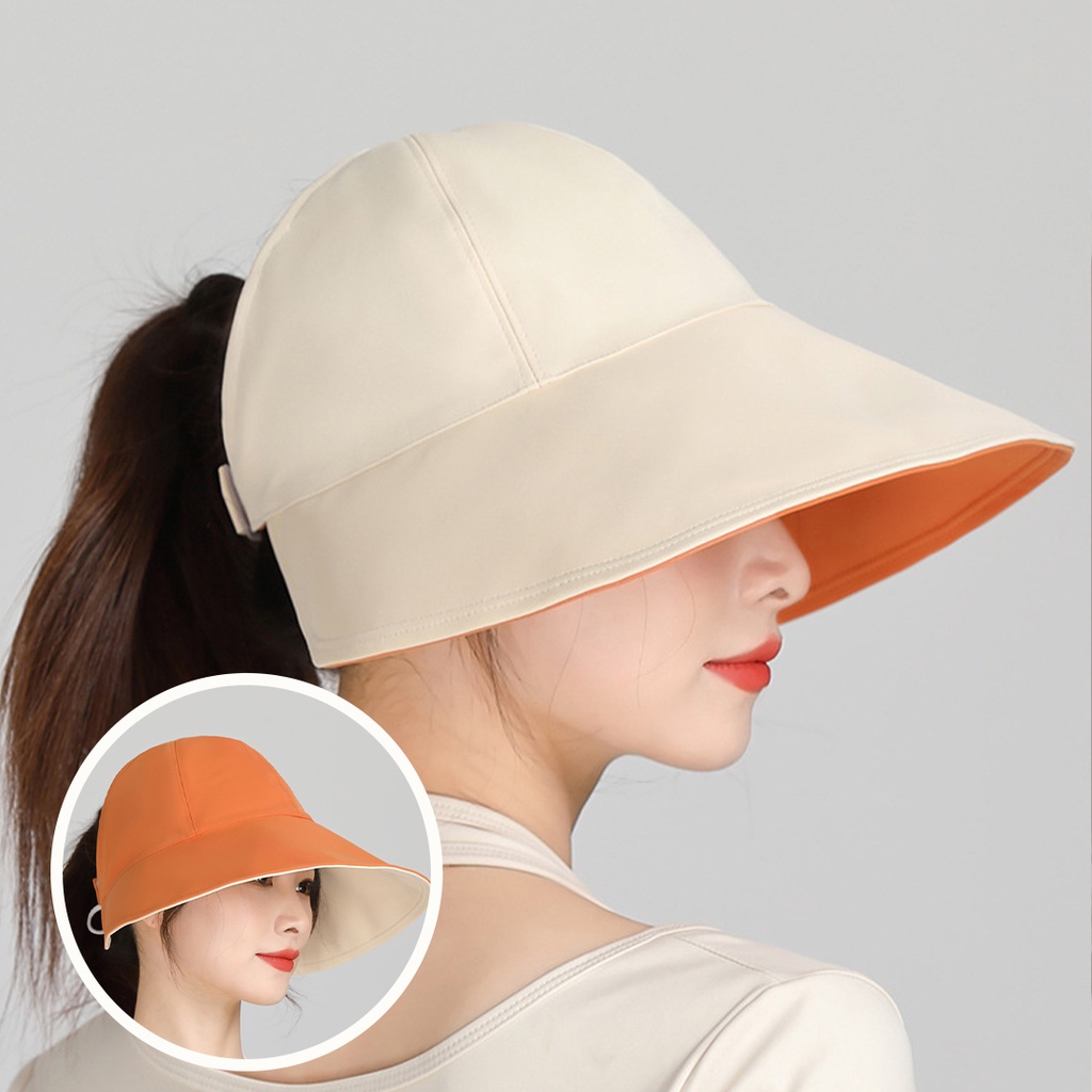 Mũ Rộng Vành UPF50 + Hai Mặt Chống Tia UV Có Thể Điều Chỉnh Kích Cỡ Thời Trang Đi Biển Mùa Hè Sự Bảo Vệ