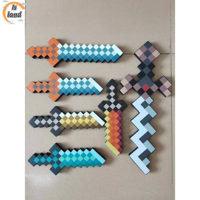 Đồ Chơi Mô Hình Nhân Vật Ax Hamaxe Swords Trong Game Minecraft Bằng Xốp EVA