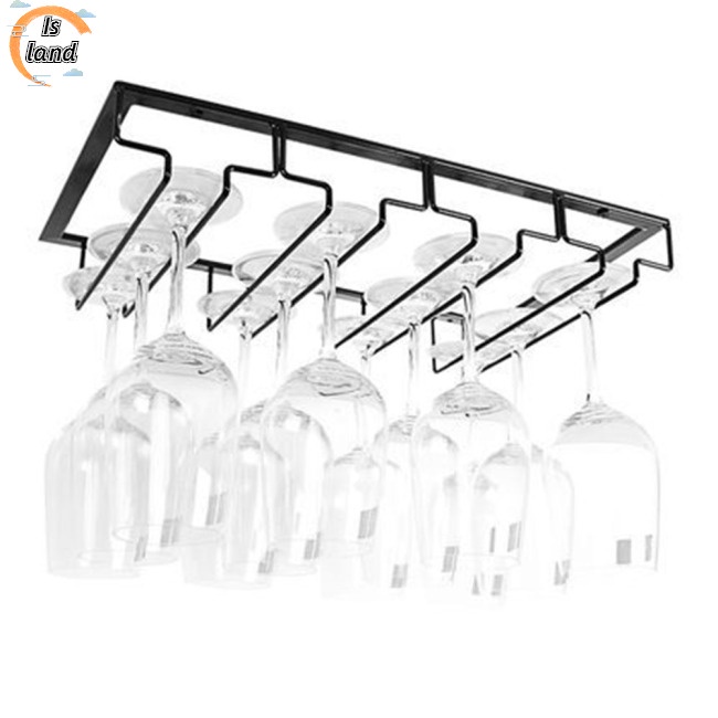 Giá Đỡ Ly Uống Rượu Gắn Tường Bằng Sắt Tiện Dụng