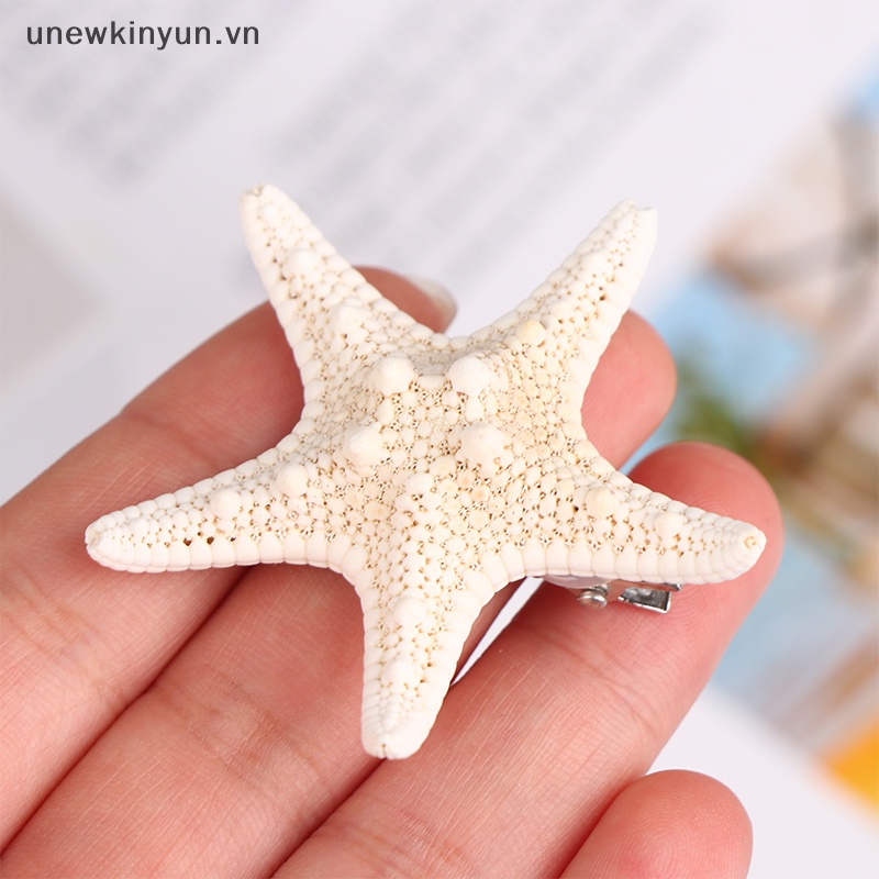 Kẹp Tóc Hình Sao Biển / Ngôi Sao Biển Tự Nhiên Thời Trang
