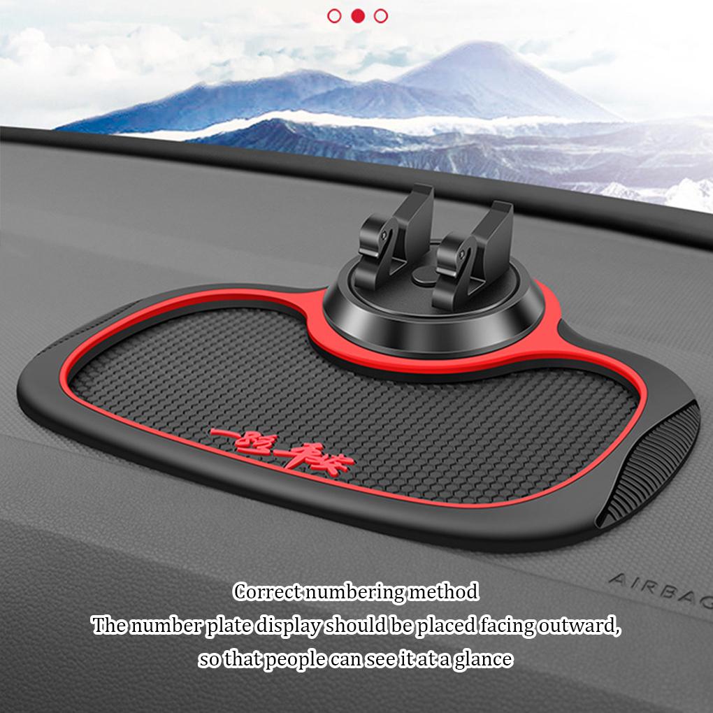 Giá Đỡ Điện Thoại Chống Trượt Bằng Silicon Xoay 360 Độ Tiện Dụng Cho Xe Hơi