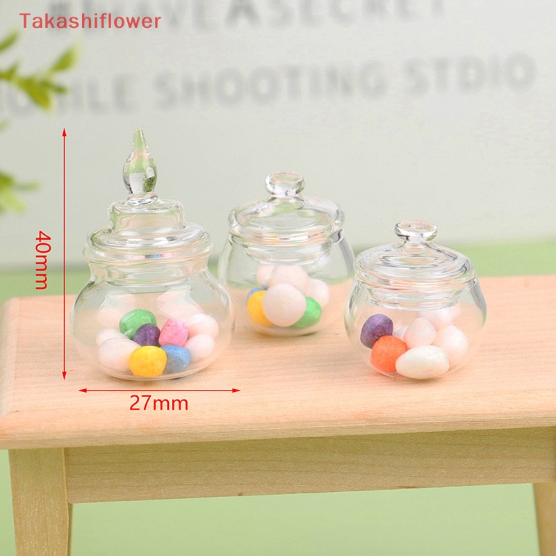 Lọ Thủy Tinh Mini Đựng Kẹo 1: 12 Trang Trí Nhà Búp Bê
