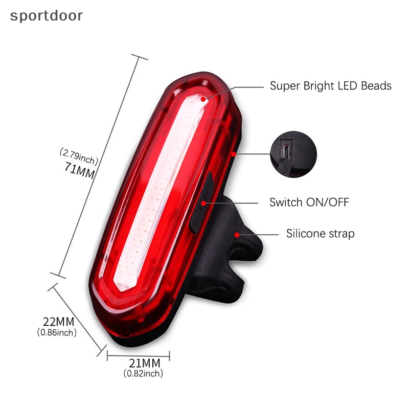 Đèn Pha LED USB Chống Thấm Nước Có Thể Sạc Lại Cho Xe Đạp Leo Núi