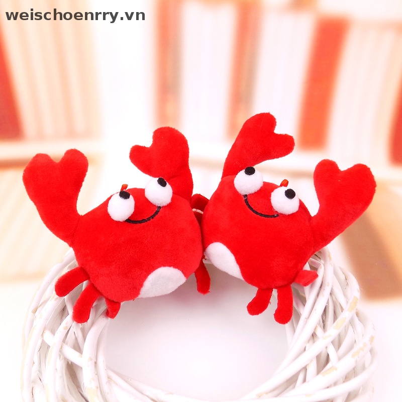 Móc Khóa Hình Cua Nhồi Bông Bằng PP Cotton Dễ Thương