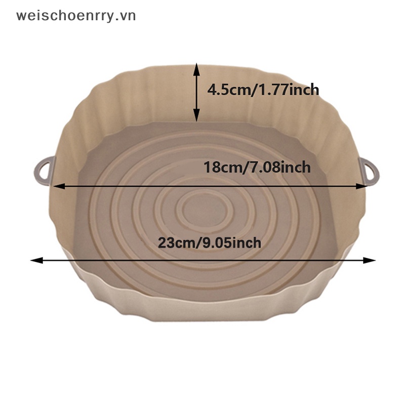 Nồi Chiên Không Dầu 18cm Bằng Silicon Chống Dính Tiện Dụng Cho Nhà Bếp