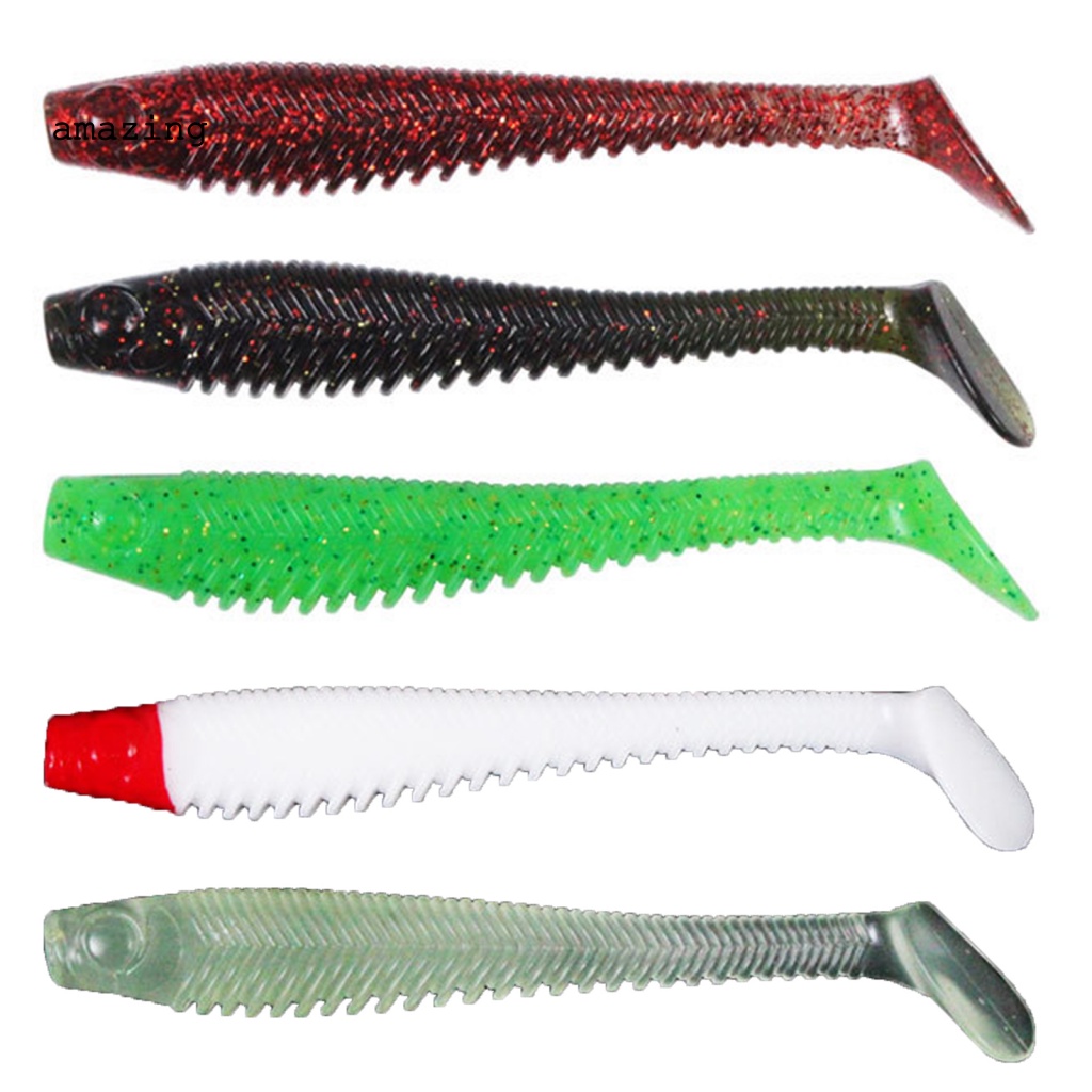 Set 5 Mồi Câu Cá Mềm 10cm / 5.7g Hiệu Quả Cao Không Dễ Vỡ