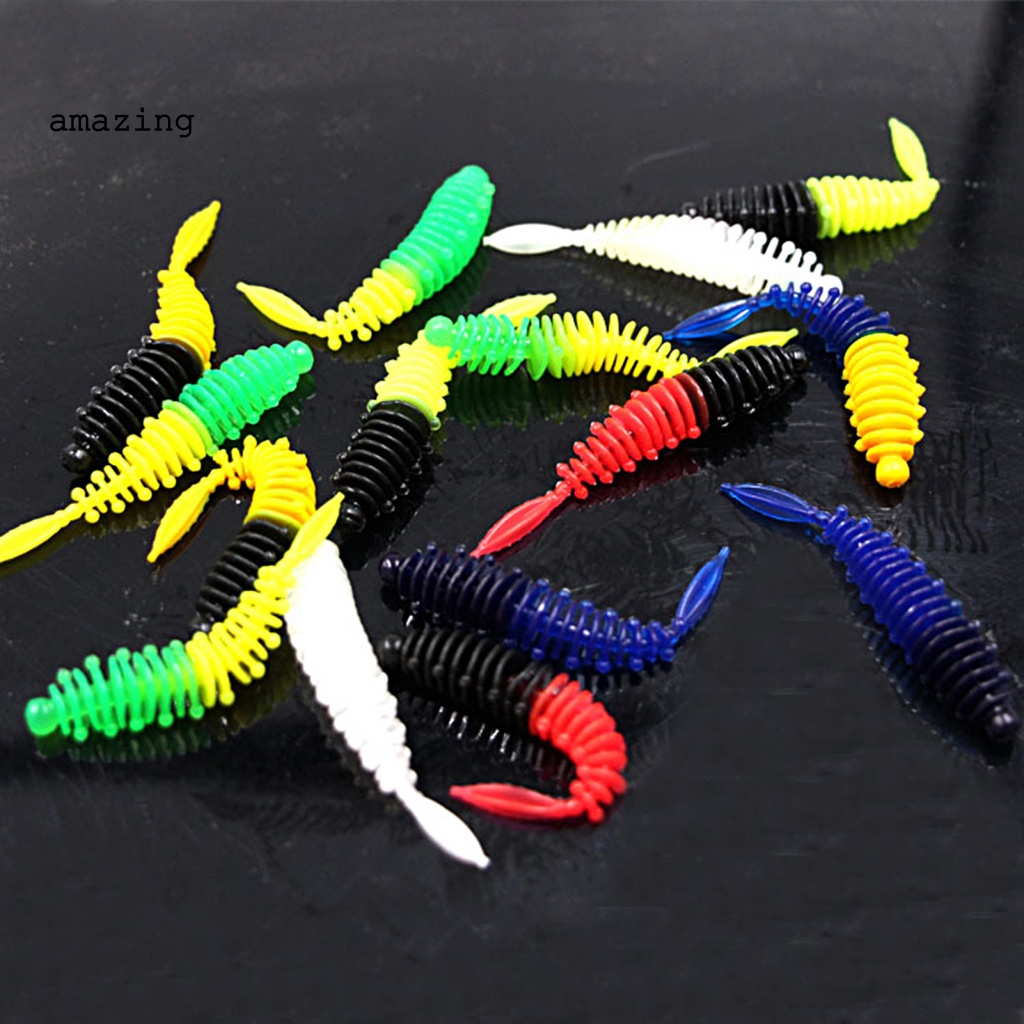 Set 8 Mồi Giả Nhử Cá 5.5cm / 1.3g Bằng PVC Mềm Linh Hoạt Có Thể Tái Sử Dụng