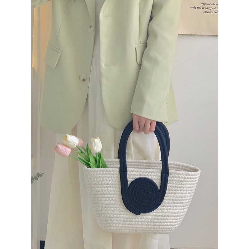 Túi Xách Đan Lát Sức Chứa Lớn Thời Trang Mới 2023 Dễ Phối Đồ Cho Nữ