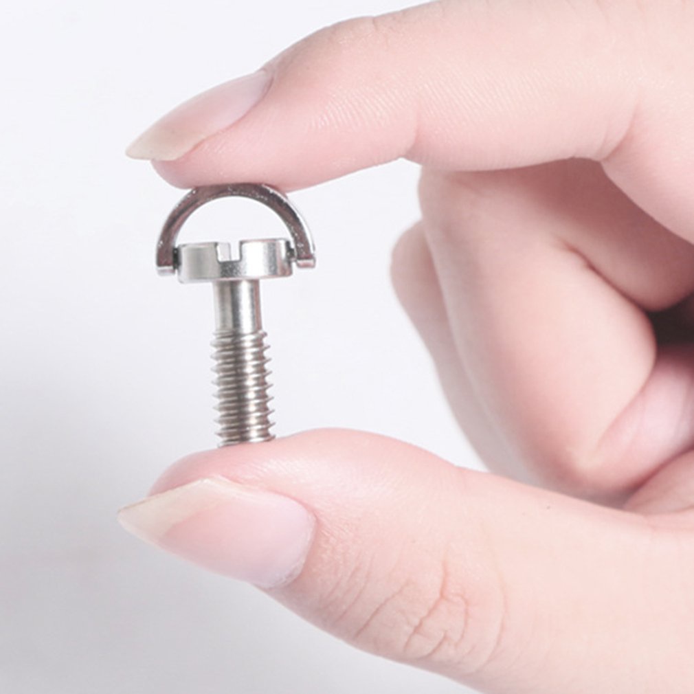 1/4 Inch Stainless Steel Long Screw Slr Camera Tripod Ptz Quick Release Plate Word [Q/9]