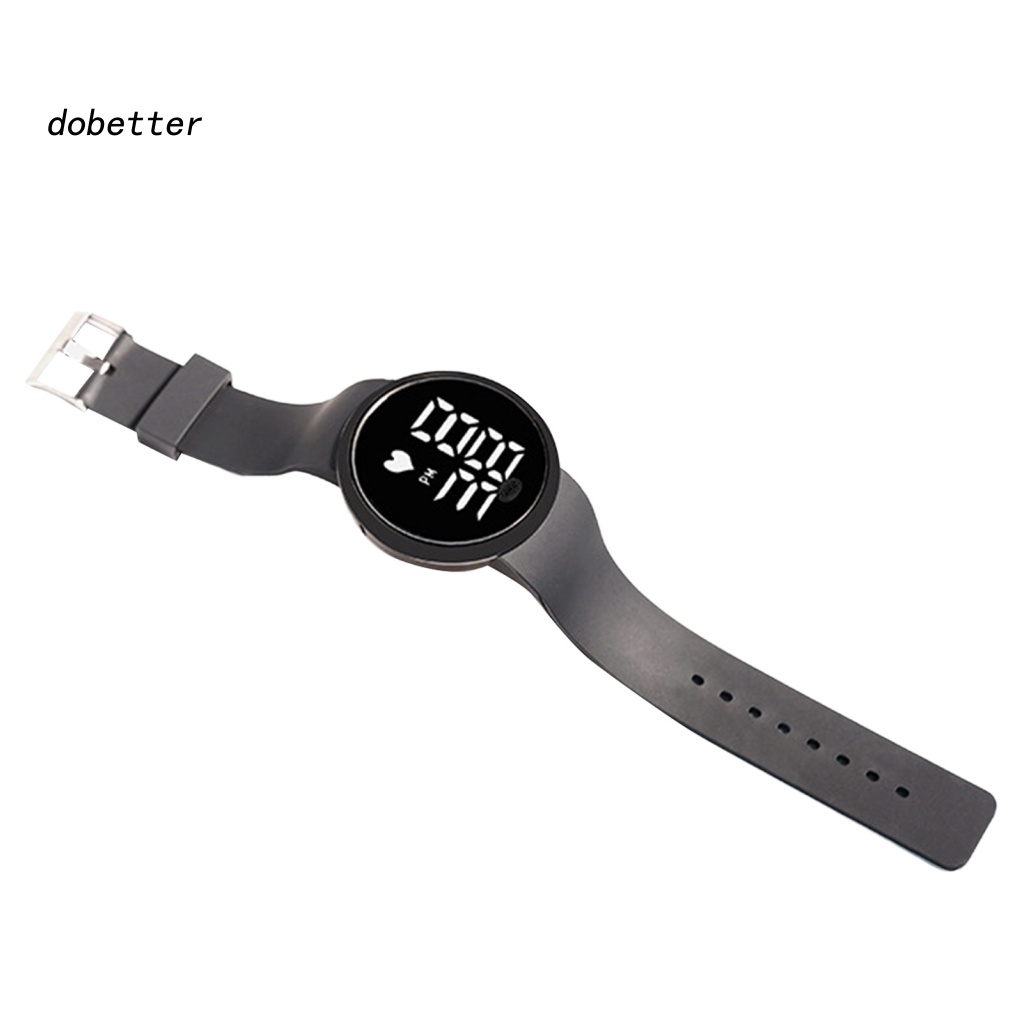 Đồng Hồ Điện Tử Chống Thấm Nước Đa Năng Có Đèn LED Tròn Thời Trang Cho Cặp Đôi