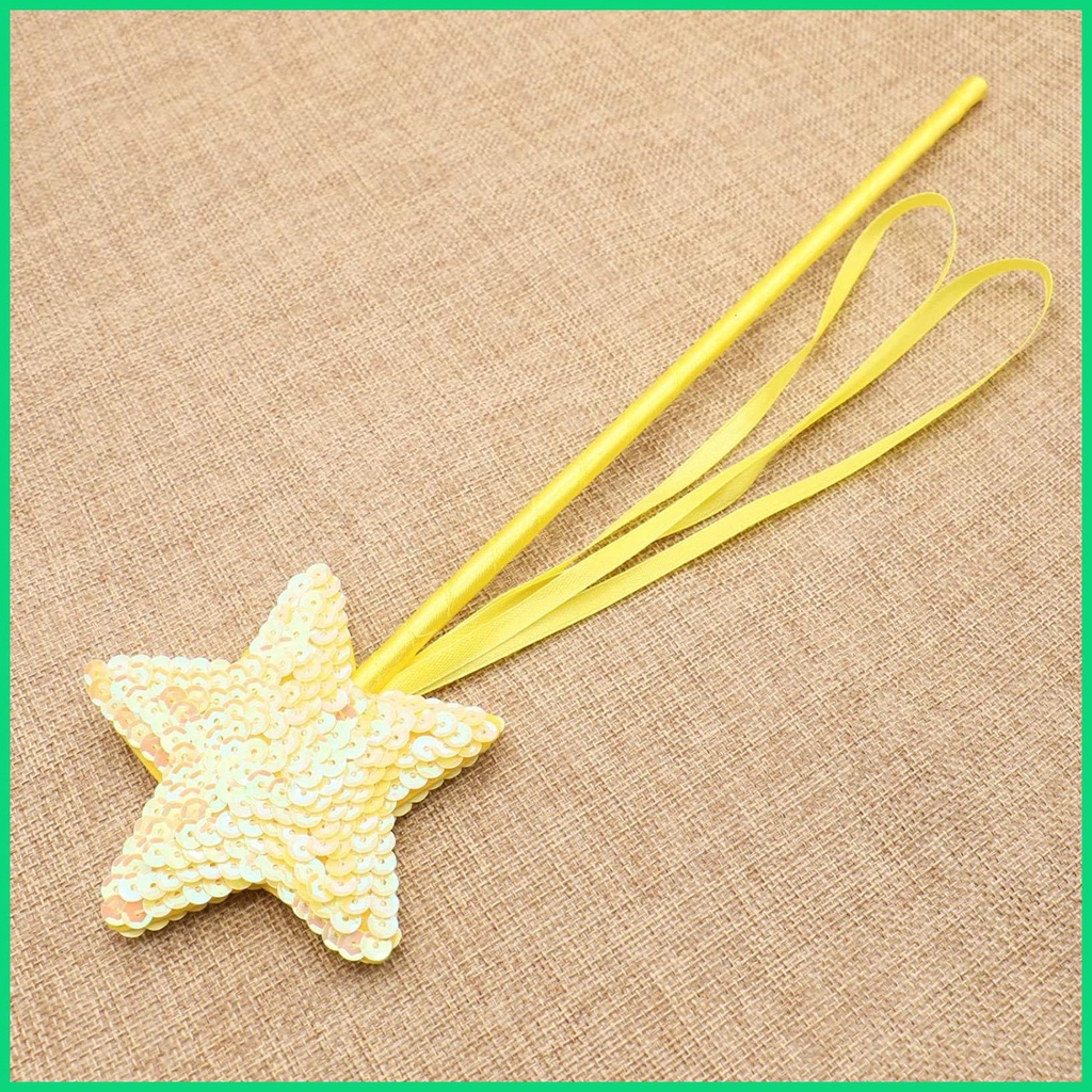 Set 4 Đũa Ngôi Sao / Thiên Thần Đính Kim Sa Lấp Lánh Dùng Hóa Trang Cho Bé Gái