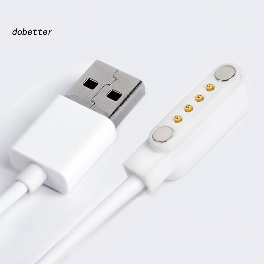 Cáp Sạc Nhanh Cao Su 80cm Cho Đồng Hồ Thông Minh 4Pin