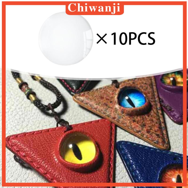 [Chiwanji] Nửa Vòm Tròn Mặt Kính Cabochons Làm Trang Sức Thủ Công DIY
