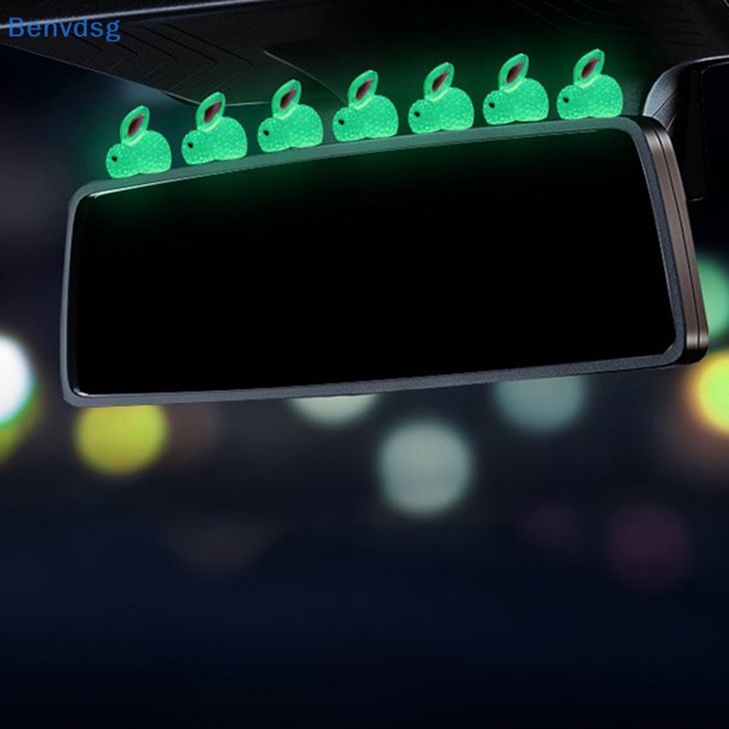 Bộ 2 Thỏ Dạ Quang Dễ Thương Dùng Trang Trí Xe Hơi