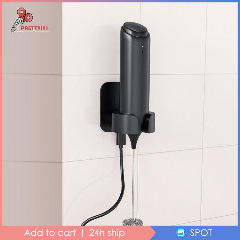 Máy Đánh Sữa Điện Tử Bằng Thép Không Gỉ Kèm Giá Đỡ Cho Cappuccino [Prettyia1]