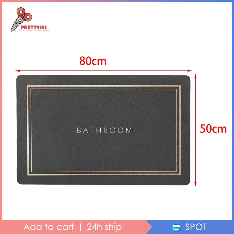 [Prettyia1] Thảm Cao Su Thấm Nước Tốt Cho Phòng Tắm