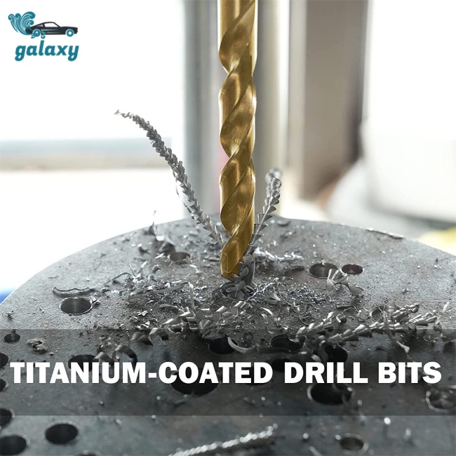 Galaxy Bộ 99 Mũi Khoan Xoắn 1 / 16 &quot;- 3 / 8&quot; Tốc Độ Cao Chống Rỉ Sét