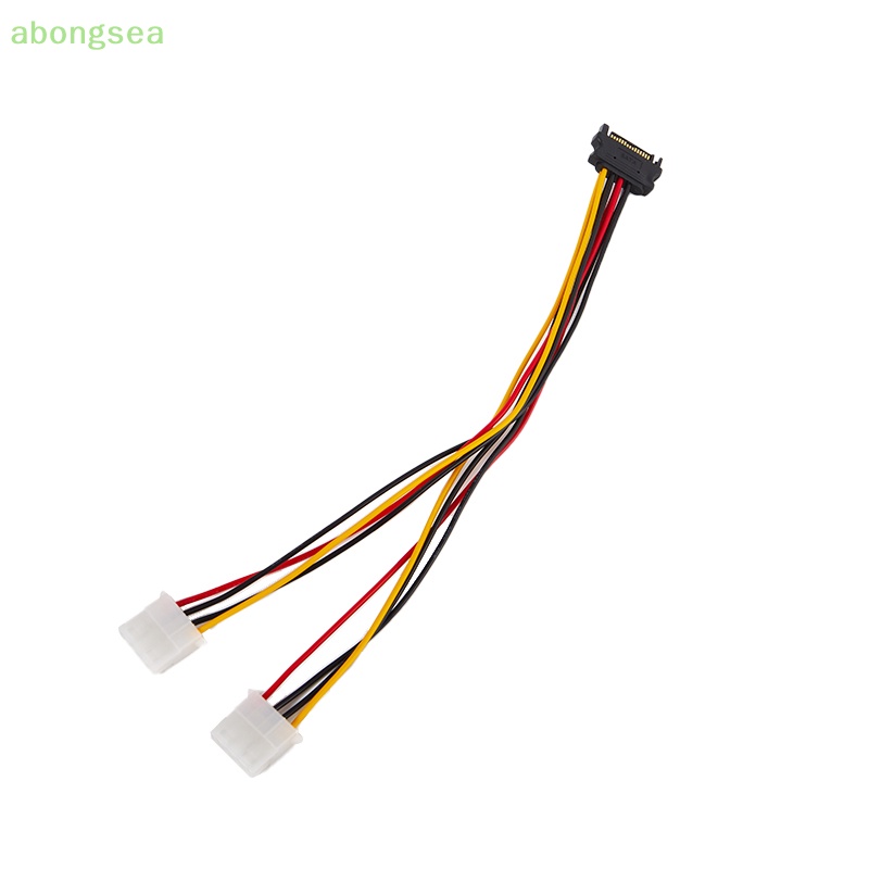 Dây Cáp Nguồn Mở Rộng 20 / 30cm SATA 4pin Male Sang Molex IDE Dual Big 4pin Female Cho Ổ Cứng HDD