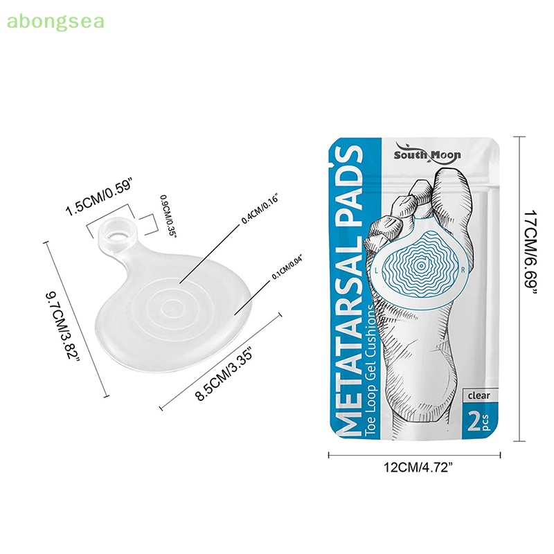 1 Cặp Đệm Silicone Gel Dán Mát Xa Chân