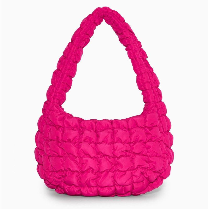 [F &amp; X ' Cloud Bag COS Mini Cloud Bag Thời trang Màu đen Mùa hè Túi Baguette mới Túi đeo vai Túi xếp ly dưới cánh tay Jennie Cùng một phong cách