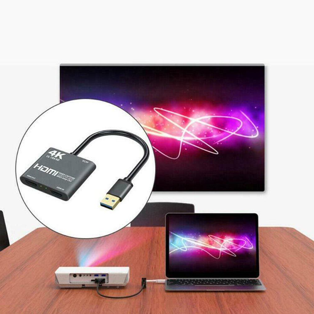4K Hdmi-Compatible Game C Ture Card To Usb 3.0 Video Audio With Out Full 1080P 60 Record [Q/11]