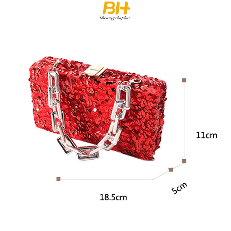 Túi Vuông Nhỏ Đính Sequin Thời Trang Mới 2023 Cho Nữ 2023