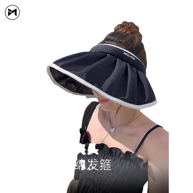 Mũ Chống Nắng Bằng Vinyl Hở Chóp Có Vành Che Nắng Mẫu Mới 2023 Cho Nữ