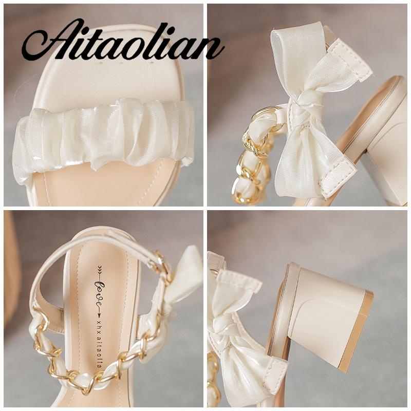 Xăng đan Da Mũi Vuông Đế Dày 5cm Thời Trang Cho Nữ Màu Sắc