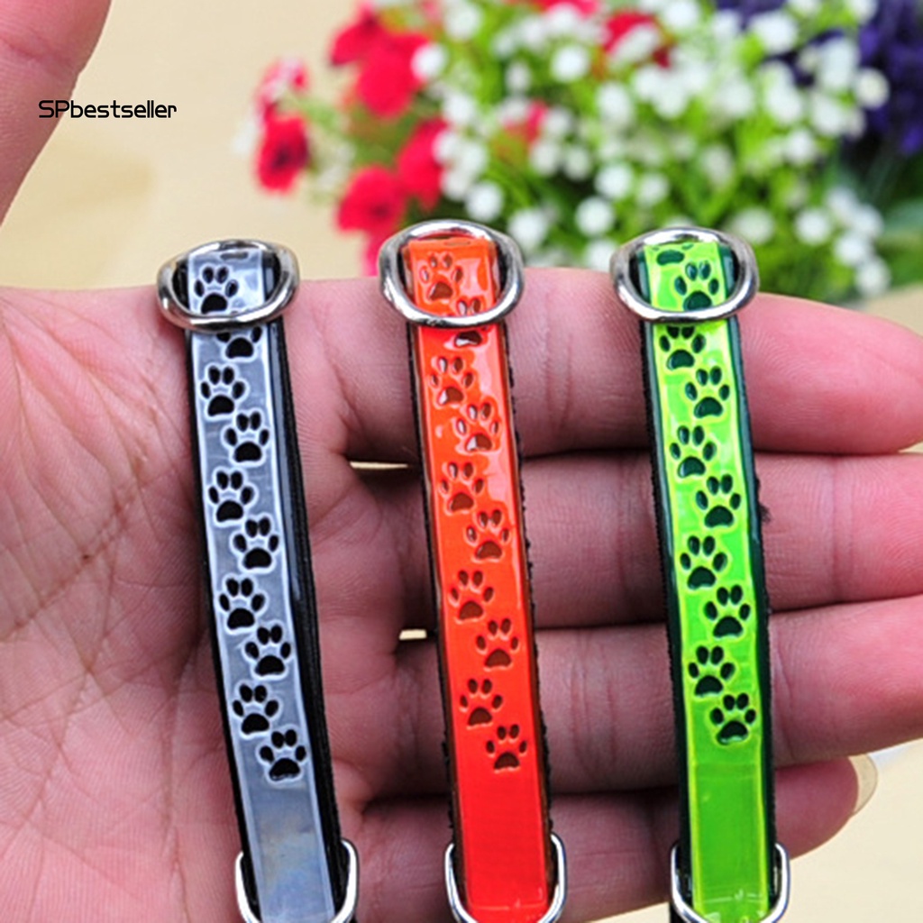 Vòng Cổ Gắn Chuông Hình Dấu Chân Mèo Cho Mèo Cưng