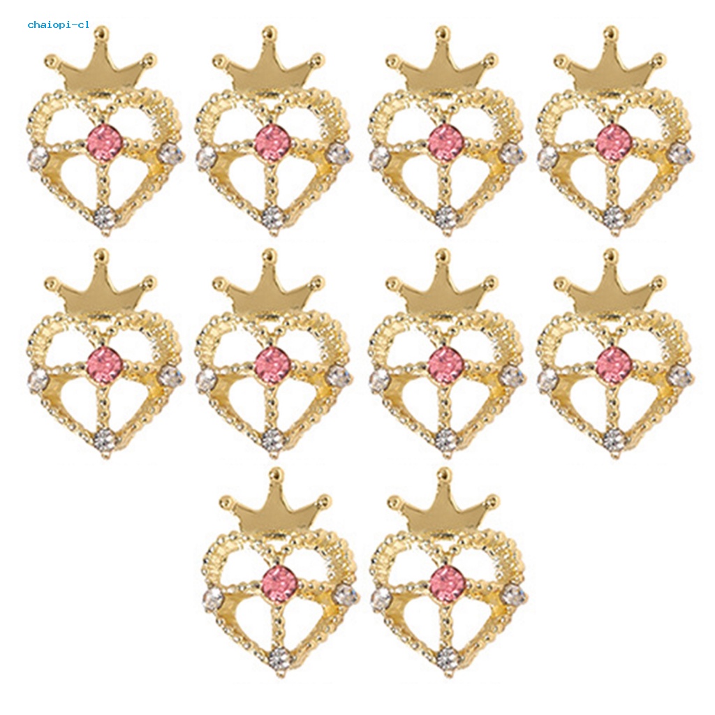 Set 10 Phụ Kiện Đính Trang Trí Móng Nghệ Thuật 3D Xinh Xắn