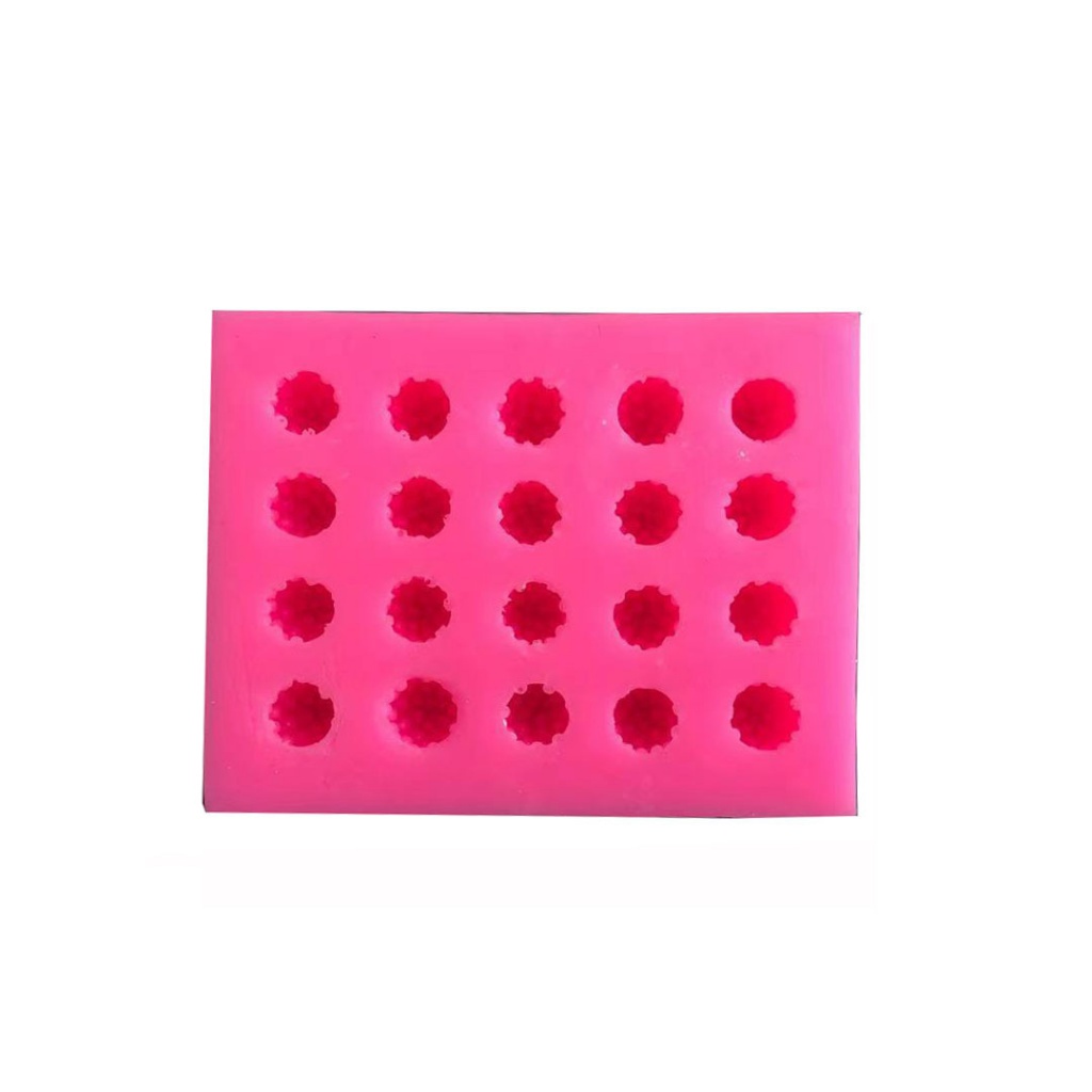 Khuôn Silicone 20 Ngăn Tạo Hình Quả Dâu Trang Trí Bánh