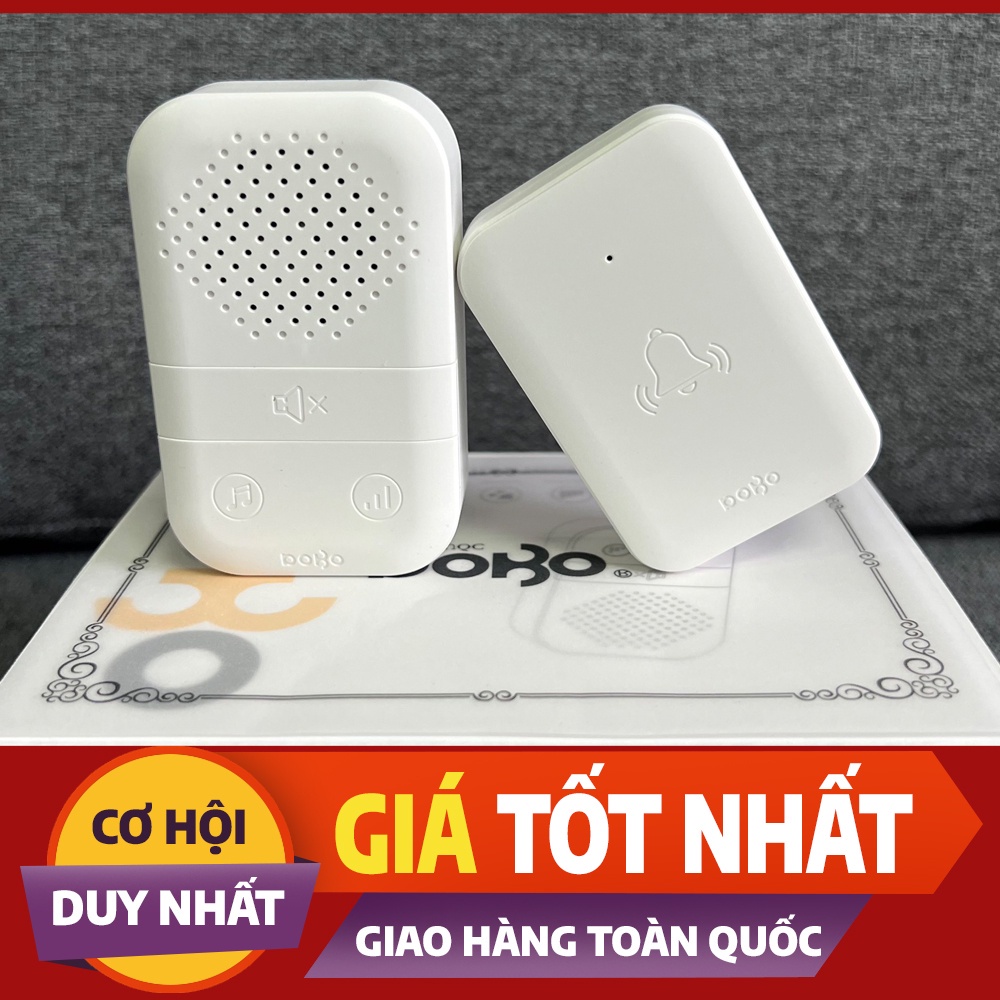 Chuông cửa không dây, không cần thay pin phức tạp,có thể kết hợp 1 nút nhấn nhiều chuông&amp;1 chuông nhiều nút nhấn nhấn