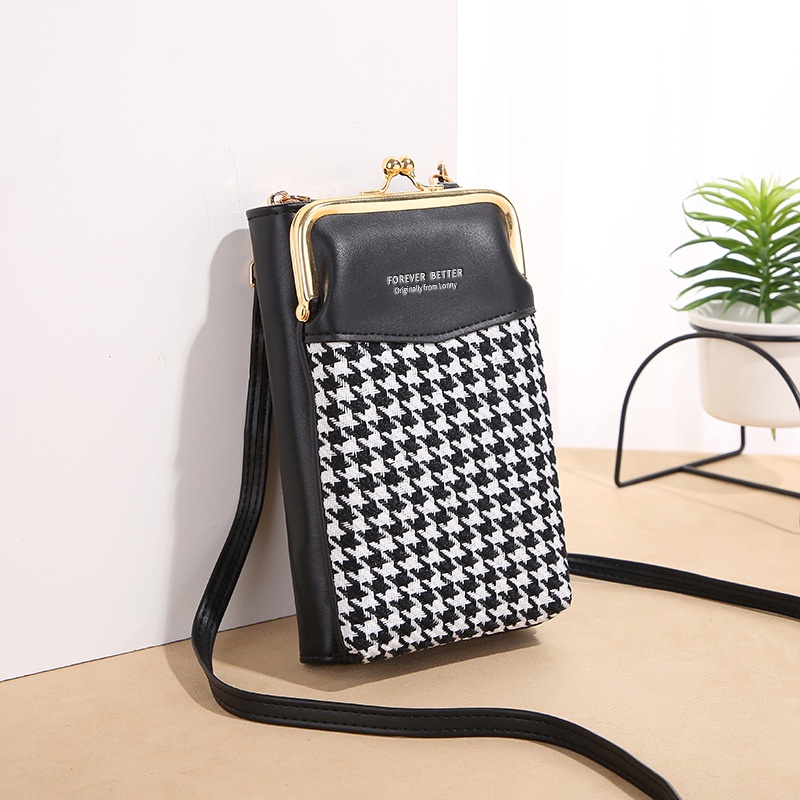 Túi Đựng Điện Thoại Sức Chứa Lớn Có Khóa Kéo Thời Trang Phong Cách Hàn Quốc Mới Cho Nữ