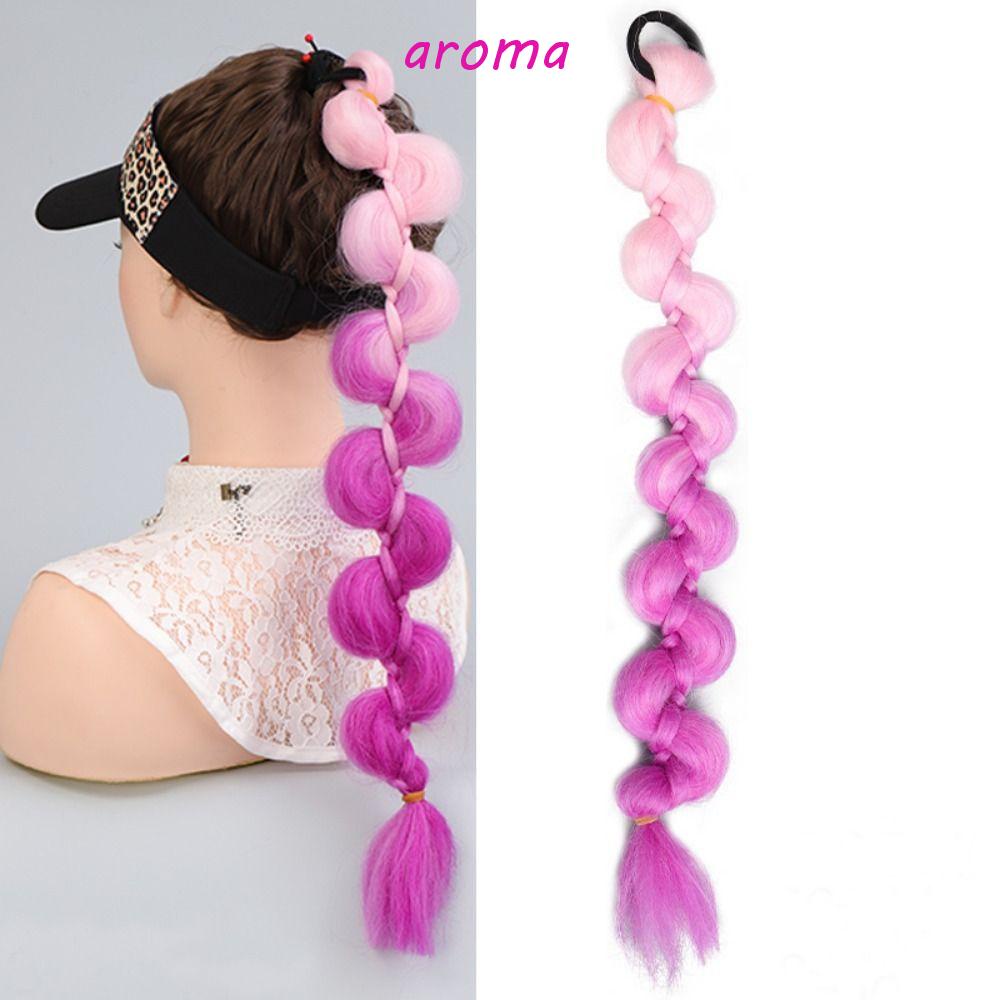 Bím Tóc Giả Bằng Sợi Tổng Hợp Màu Đen Tự Nhiên Dành Cho Nữ