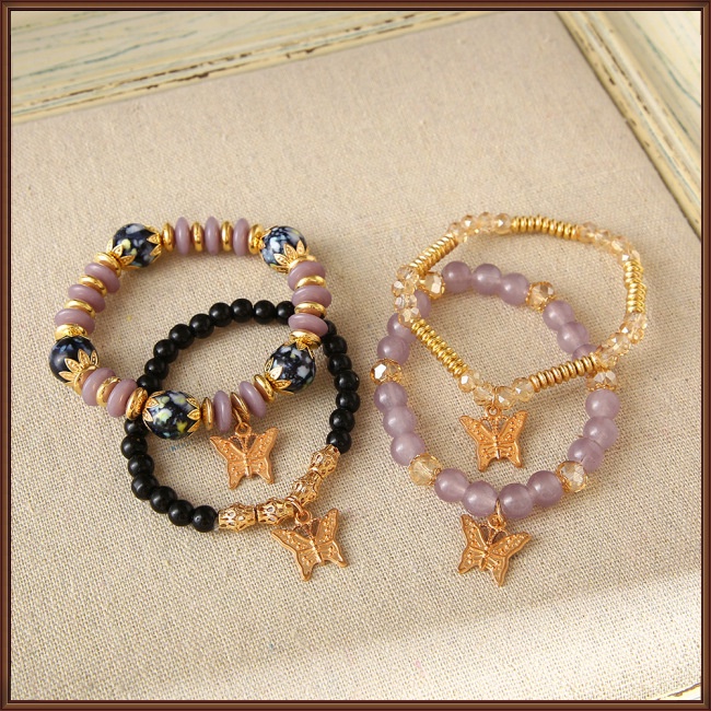 Bộ 4 Vòng Tay Hình Bướm Sang Trọng Cho Nữ