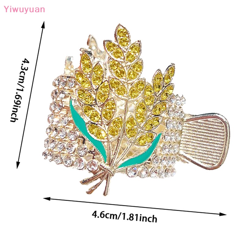 Kẹp Tóc Kim Loại Đính Đá Thời Trang Mới Cho Nữ