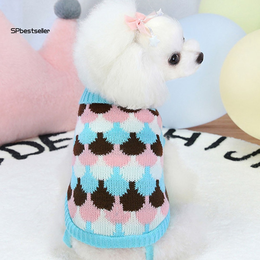 Spbestsellwr Áo Sweater Dệt Kim Chui Đầu Cổ Cao Giữ Ấm Hai Ống Nhỏ Vừa Và Vừa Mùa Đông Cho Thú Cưng