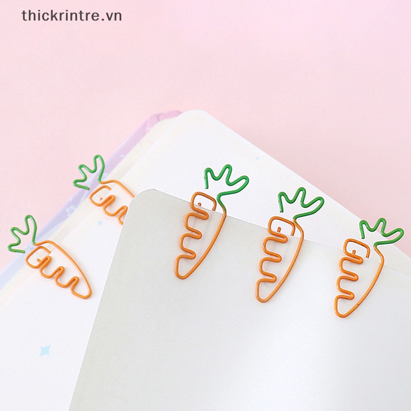 Set 10 Kẹp Giấy Kim Loại Hình Trái Cây Dễ Thương