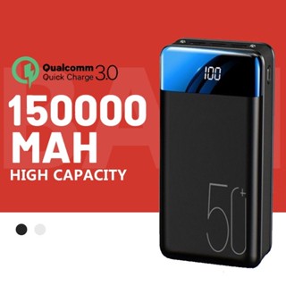 sạc dự phòng 150000mAh Màn hình kỹ thuật số Đèn LED cầm tay Ngân hàng điện chính hãng 100% sạc dự phòng