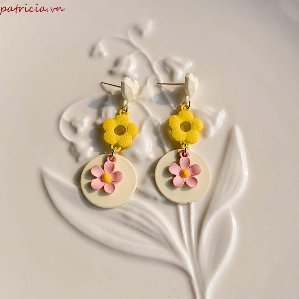 Bông Tai Họa Tiết Hoạt Hình Đơn Giản Phong Cách Hàn Quốc Thời Trang Xuân Hè Cho Nữ