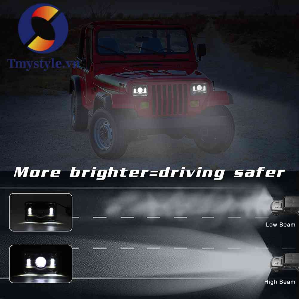Đèn Pha LED DRL 4x6 inch 150W Cho Xe Hơi, Xe Tải