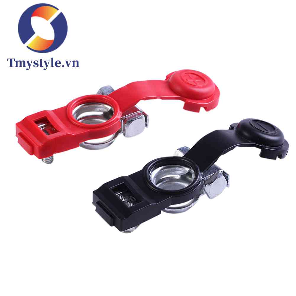 Bộ 2 Kẹp Bảo Vệ Đầu Cuối Bình Ắc Quy Xe Hơi Bằng Hợp Kim Kẽm Chống Ẩm Tiện Dụng