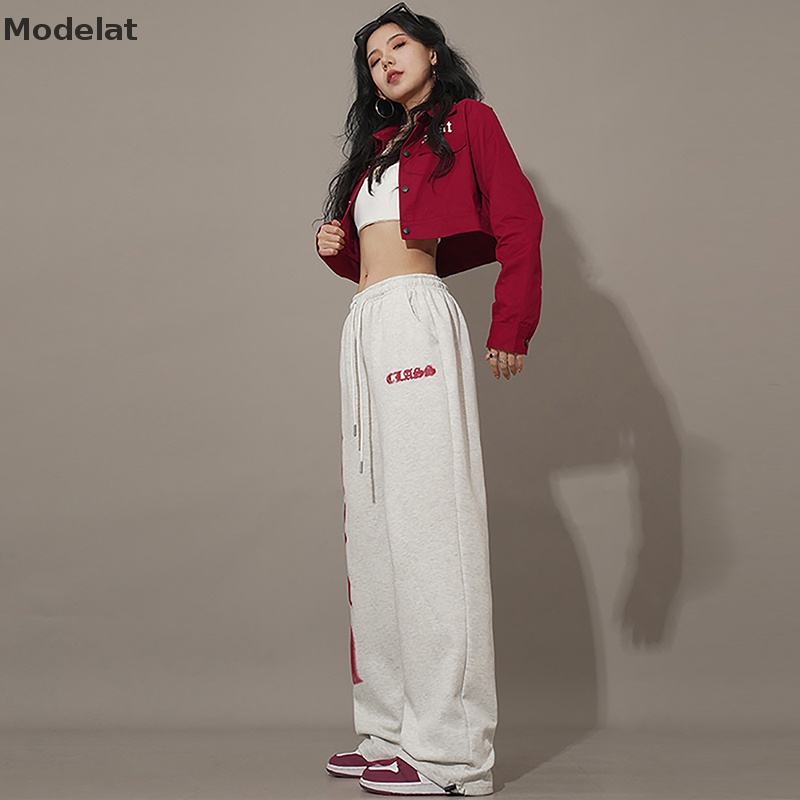 Quần Jogger MFC Dáng Rộng Ống Thẳng Phong Cách Thể Thao Đường Phố Hàn Quốc