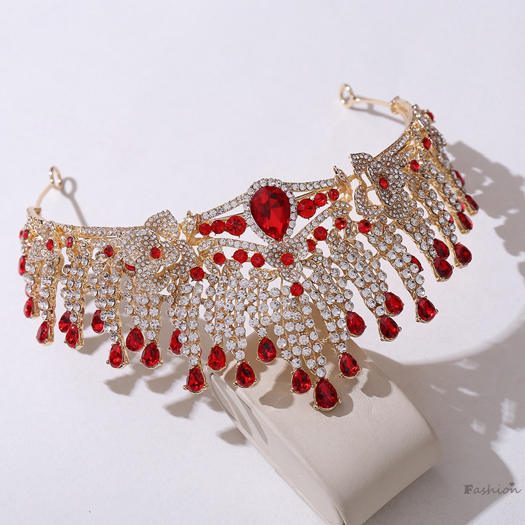 Vương Miện Cài Tóc Đính Đá Pha Lê Cỡ Lớn Dành Cho Người Lớn