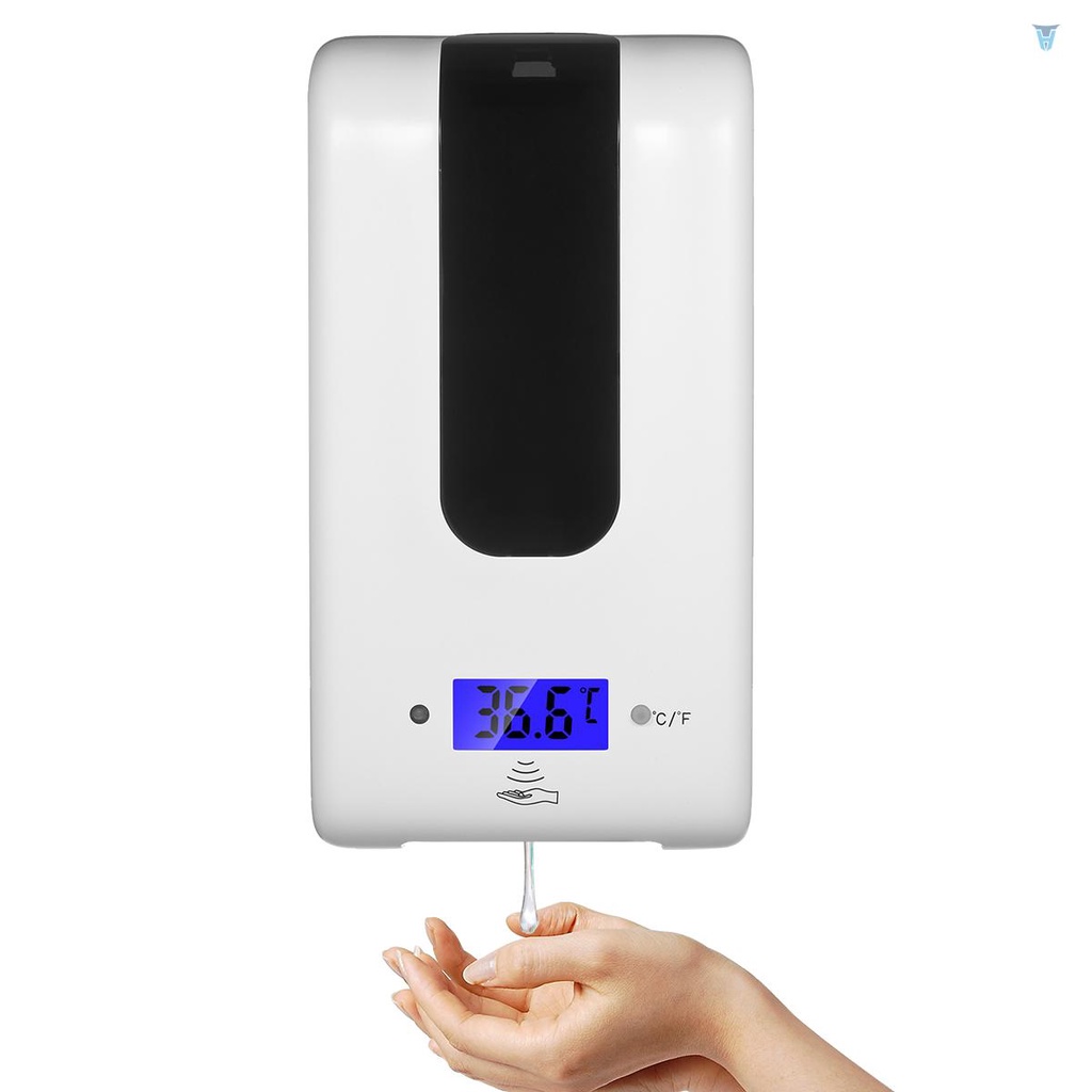 Bình Đựng Xà Phòng Tự Động Có Nhiệt Kế Và Nhiệt Kế Tiện Dụng °C/°F Bình Đựng Xà Phòng Dung Tích 1200ML Có Thể Sử Dụng Pin Tiện Dụng